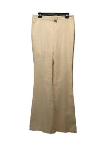 New Rachel Zoe Pants 8 Women's Ivory Flared Leg Trousers Pants Tall Model Fit - Picture 1 of 7
