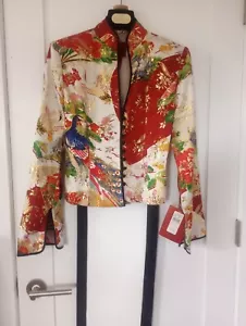 JS Collection Women's Jacket Tan, Gold, Red NWT, Size R-10 - Picture 1 of 12