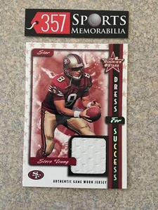 1999 LEAF ROOKIES & STARS DRESS FOR SUCCESS STEVE YOUNG GAME USED JERSEY #D /200 - Picture 1 of 3