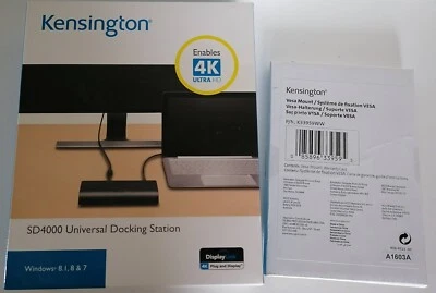 Kensington Universal Docking Station SD4000 m. VESA mount - Bild 1 von 4