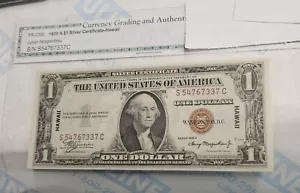 1935 A $1 Hawaii Over Print Silver Certificate WW11 Issued *GEM UNC* - Picture 1 of 2