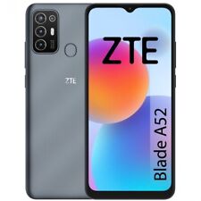 Nuevo teléfono celular gris ZTE Blade A52 (64 GB) 6" pantalla doble SIM desbloqueado de fábrica