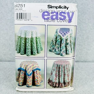 Simplicity 9251 Tischdecke Tischhussen Wohndeko Rüschen einfaches Schnittmuster - Bild 1 von 4