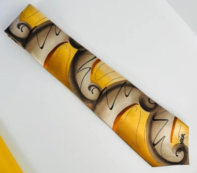 Corbata de seda Jerry Garcia elefante emergente acuarela colección prueba de artista #1 Foto 1 de 3