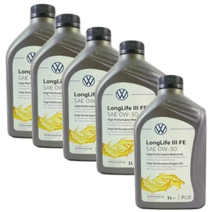 5 KG OLIO MOTORE ORIGINALE VW AUDI SEAT SKODA 0W30 G052183M2 - Imagen 1 de 4