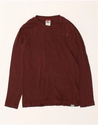 THE NORTH FACE Boys Graphic Top Long Sleeve 13-14 Years Large Brown Cotton BK97 - Image 1 of 4