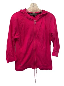 Lauren Active- Ralph Lauren - Hot pink Waffle Hoddie- Small-100% cotton Full Zip - Picture 1 of 9