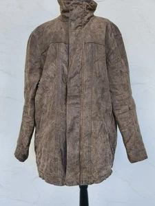 Echt Leder Lederjacke Herren Männer Canda C&A Schweins Spaltleder Wie Neu 1624 - Picture 1 of 23
