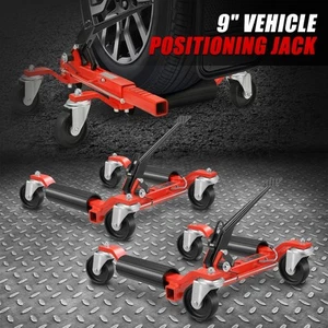 2X Rueda de trinquete de alta resistencia de 9" carretilla elevadora de gato posicionamiento de automóvil 2500 libras - Imagen 1 de 8