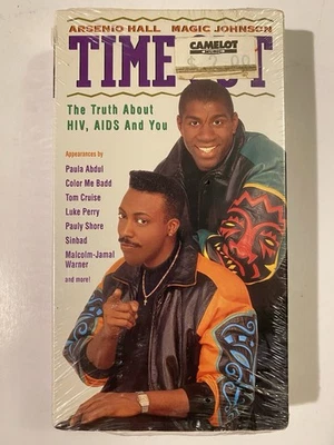 Time Out The Truth About HIV AIDS & You 1992 VHS Magic Johnson SEALED! - Image 1 of 3