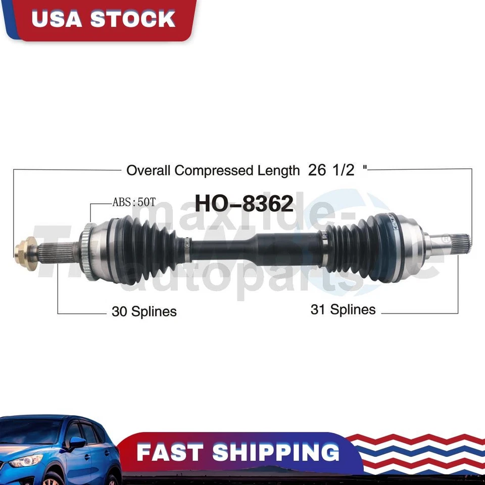 Junta de eje trasero derecho del lado del pasajero CV compatible con Acura NSX 2000 2001 2002 2003 2004 Foto 1 de 1