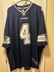 Dallas Cowboys Blue Jersey #4 Dak Prescott 3XL Pro Line Football Polyester - Picture 1 of 8