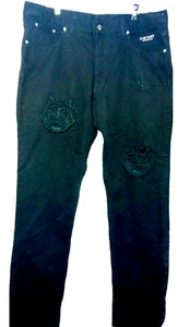 Jeans neri anni 90 Iceberg History Made in Italy Felix il gatto tg 40x36 danneggiati - Foto 1 di 20