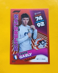 2022 Formula 1 Topps Turbo Attax Pierre Gasly #309 Red Parallel Refractor F1 - Picture 1 of 2