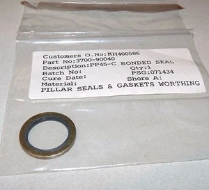 NUOVI MATERIALI APPLICATI AMAT 3700-90040 PP45-C GUARNIZIONE INCOLLATA ACCIAIO INOX GOMMA - Foto 1 di 1