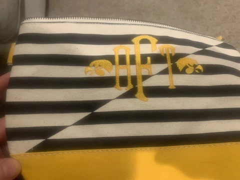 Iowa Hawkeyes Purse. Biodegradable. University Of Iowa Cover