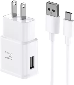 Samsung Charger Fast Charging Cord 6FT Type C Charger USB Wall Charger Block And - Picture 1 of 9