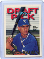 1995 TOPPS TRADED #18T CARLOS BELTRAN "ERROR" ROOKIE CARD RC, ROYALS, 072623
