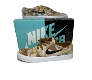 Size 8 - Nike Zoom Janoski Canvas Premium SB Light Camo New With Box aq7878200 - Picture 1 of 15