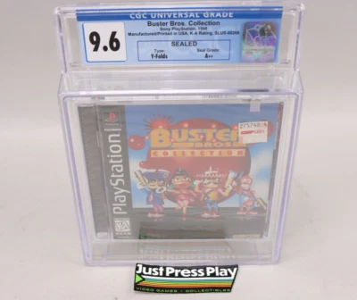 Buster Bros Collection Sony PlayStation PS1 1998 Capcom New Sealed CGC 9.6 A++ - Image 1 of 4