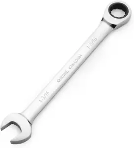 1-3/16 Inch SAE 72-Tooth Ratcheting Box End Wrench Spanner - Picture 1 of 12
