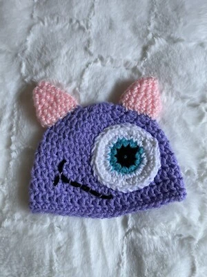 Baby Crochet Baby Hat,Handmade Hat, Baby Halloween Costume (1-3M) - Image 1 of 2