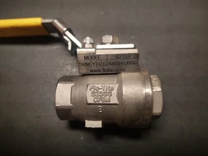 Flo Tite 1/2" 2000 WOG S23SS Ball/Stem 316SS FPT Locking capable Ball Valve CF8M - Picture 1 of 6