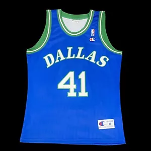 Champion Rookie Dirk Nowitzki Dallas Basket NBA Maglia Jersey Doncic Giordania - Bild 1 von 11