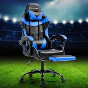 Office Gaming Chair Computer Executive Seat With Foam Padded Armrests High Back - Picture 1 of 8