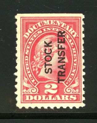 US Revenue Stamp Scott RD31 Stock Transfer Perf 10 1928 Issue MNG 8H26 15 - Image 1 of 2