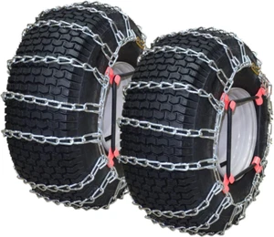 Juego de 2 cadenas de neumáticos con tensor para tractores de césped cortacéspedes para neumáticos tamaño 23X9. - Imagen 1 de 7