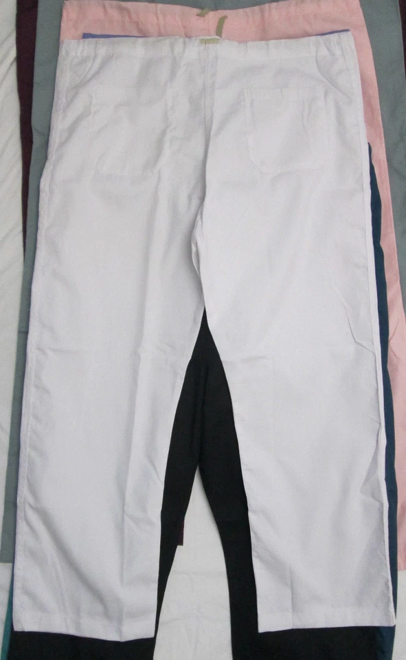 Scrubs pants medical navy royal blue maroon white green pink s m l xl 2x S - Image 1 of 1