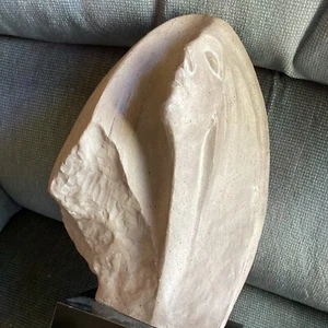 Mid Century Art Deco Woman’s Head Statue Figure Stone - Picture 1 of 12