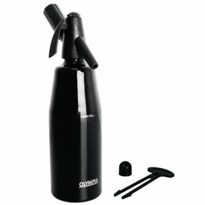 Olympia Soda Siphon in schwarz 1 Ltr 0,75 kg Verwendung mit CO2 Kanistern - Bild 1 von 1