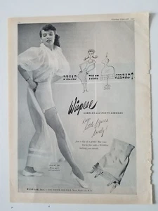 1942 women Wispese high waist girdle bra garters lingerie fashion ad - Picture 1 of 1