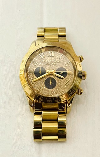 Orologio Michael Kors Layton Glitz Quadrante Cristallo Oro Unisex MK 5830