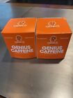 Lot Of 2 Genius Caffeine All Natural Non-Crash Extended Release Microencapsuled