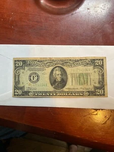 1934A $20 Twenty Dollar Bill B29637126B United States Vintage Rare - Picture 1 of 2