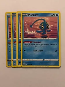 Pokemon Karte 4x Playset Brilliant Stars Manaphy 041/172 Near Mint - Bild 1 von 3