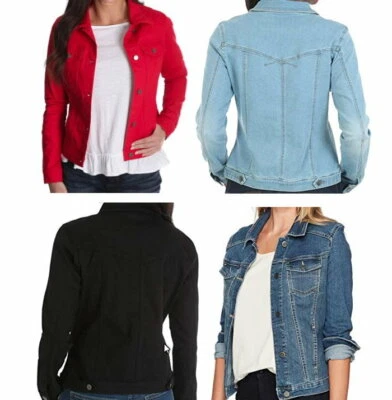 Chaqueta de mezclilla elástica para mujer Riders by LEE Indigo - Bolsillos interiores Foto 1 de 4