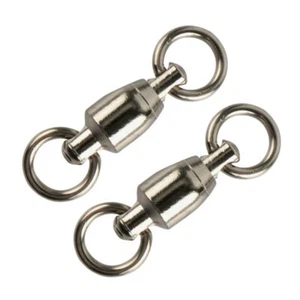 200pcs Ball Bearing Swivels Solid Ring Stainless Steel Swivels Hook Connector - Picture 1 of 8
