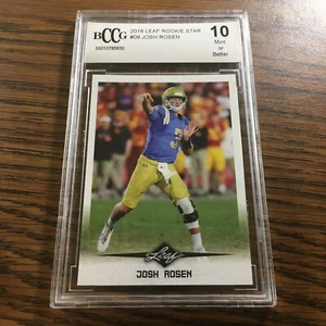 Beckett BCCG 10 Mint or Better 2018 Leaf Josh Rosen rookie card RC #9 - Picture 1 of 2