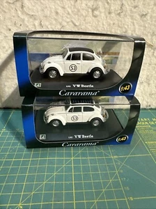 Cararama 1:43 Scale 2 VW Volkswagen Herbie 53 Beetle Boxed - Picture 1 of 4