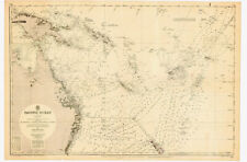 VINTAGE ADMIRALTY  CHART. No.780. PACIFIC OCEAN, SOUTH WEST SHEET, 1965 Edition.