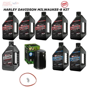 HARLEY DAVIDSON Milwaukee-8 2017-2021 MAXIMA SYNTHETIC Oil Change Kit Gaskets - Picture 1 of 1