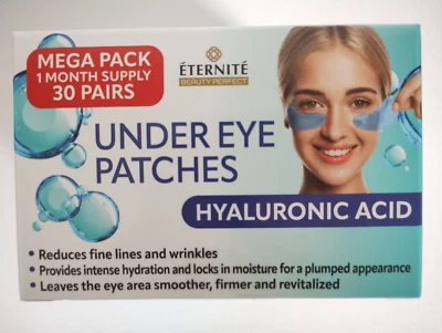 Eternite Under Eye Patches Hyaluronic Patches 30 Pairs Mega Pack Months Supply - Image 1 of 4