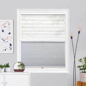 Chicology Cellular Shades 23.75"X48" Snowfall Cordless Day 'N Night Privacy - Picture 1 of 7