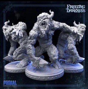 Yeti Abominable Muñeco de Nieve Miniaturas Se Adapta a DND D&D Pathfinder Guerra Juegos de Mesa - Imagen 1 de 1