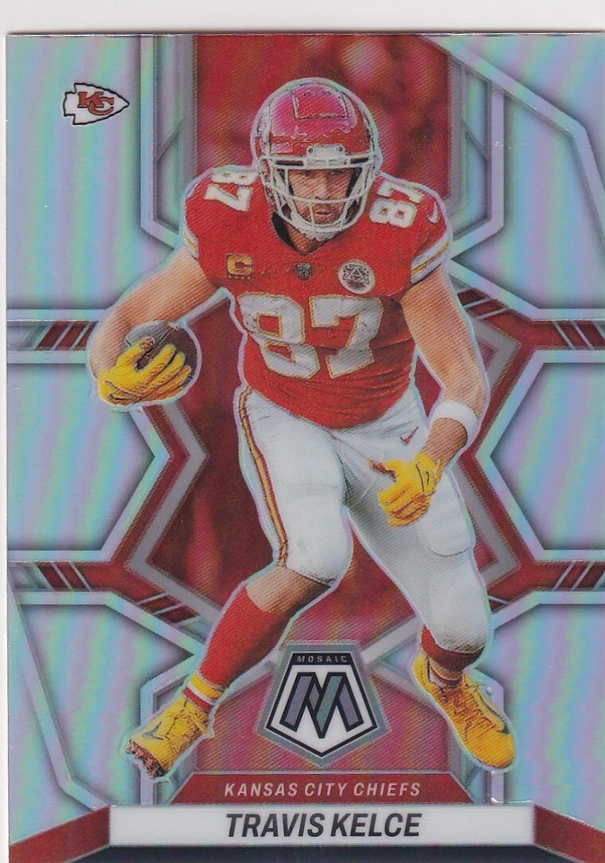 Mosaic Prizms 2022 plata Travis Kelce Kansas City Chiefs Prizm BZ-3461 Foto 1 de 1