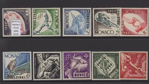Monaco Olympic Games Helsinki 1952 MNH - Picture 1 of 1
